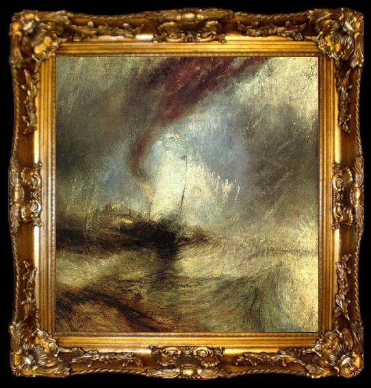 framed  Joseph Mallord William Turner Snowstorm Steamboat off Harbor
